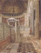 Alma-Tadema, Sir Lawrence Interior of the Church of San Clemente (mk23) China oil painting reproduction